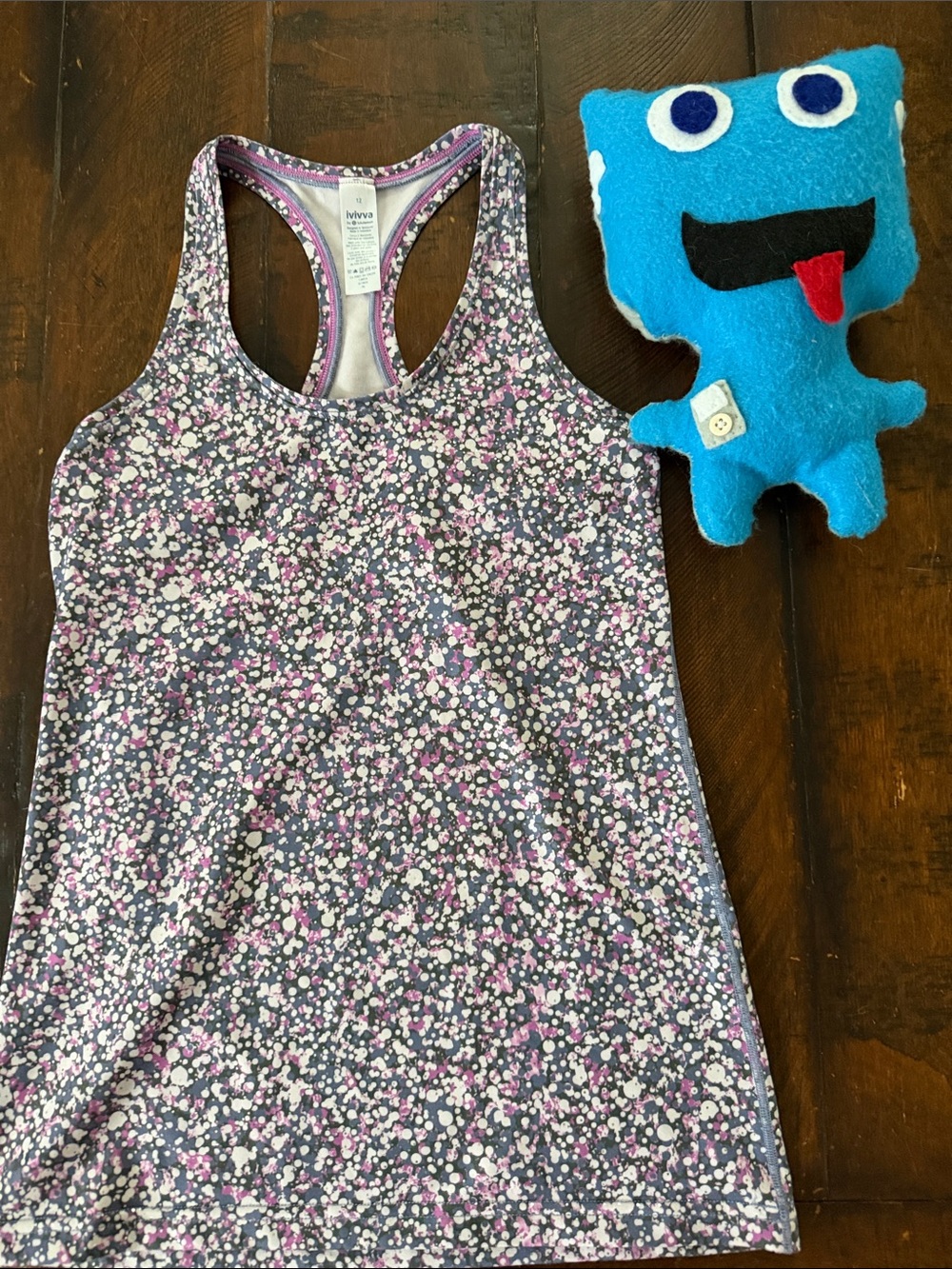 Ivivva by Lululemon LE Metallic Dots Girls Tank - Size 12